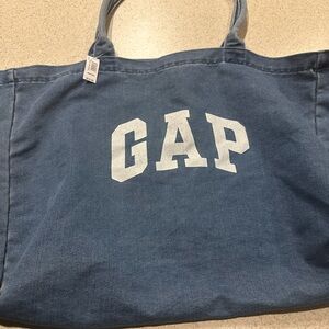 GAP Denim Blue Logo Tote